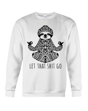 Yoga Sloth Let That Shit Go Crewneck Sweatshirt tile