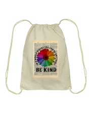 Be Kind Daisy Dictionary Drawstring Bag tile