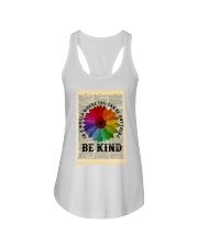 Be Kind Daisy Dictionary Ladies Flowy Tank tile