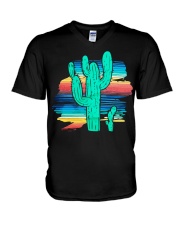 Cactus Serape V-Neck T-Shirt tile
