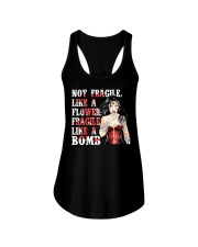WW Not Fragile Like A Flower Fragile Like A Bomb Ladies Flowy Tank tile