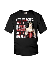 WW Not Fragile Like A Flower Fragile Like A Bomb Youth T-Shirt tile