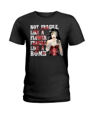 WW Not Fragile Like A Flower Fragile Like A Bomb Ladies T-Shirt tile