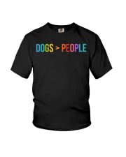 Love Dogs More Than People Youth T-Shirt thumbnail