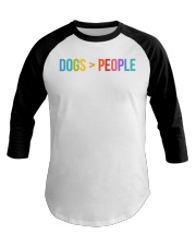 Love Dogs More Than People Baseball Tee thumbnail