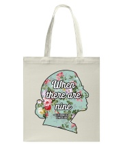 RBG - When There Are Nine Floral Tote Bag tile