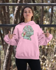 RBG - When There Are Nine Floral Hooded Sweatshirt apparel-hooded-sweatshirt-lifestyle-05