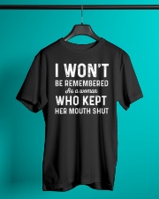 I Won't Be Remembered As A Woman Classic T-Shirt lifestyle-mens-crewneck-front-3