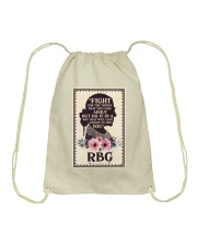 Fight For The Things You Care About Letter Drawstring Bag tile