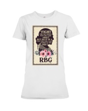 Fight For The Things You Care About Letter Premium Fit Ladies Tee tile