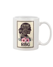 Fight For The Things You Care About Letter Mug tile