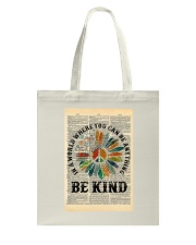 Be Kind Peace Dictionary Tote Bag tile