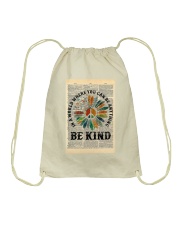 Be Kind Peace Dictionary Drawstring Bag tile