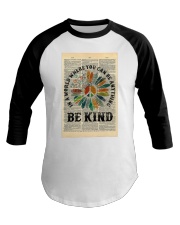 Be Kind Peace Dictionary Baseball Tee tile