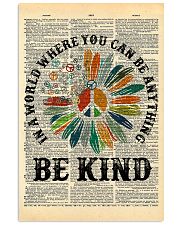 Be Kind Peace Dictionary 11x17 Poster front