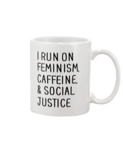 I Run On Feminism Caffeine And Social Justice Mug tile
