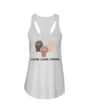 Listen Learn Change Ladies Flowy Tank tile