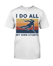 Skiing - I Do All My Own Stunts Retro Classic T-Shirt tile