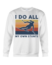 Skiing - I Do All My Own Stunts Retro Crewneck Sweatshirt tile