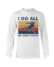 Skiing - I Do All My Own Stunts Retro Long Sleeve Tee tile