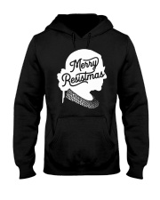 Merry Resistmas RBG Silhouette Hooded Sweatshirt tile