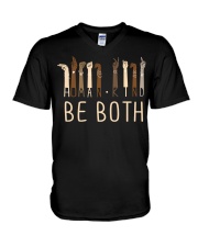 Human - Kind Be Both Sign Language V-Neck T-Shirt tile