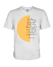 For there is always light V-Neck T-Shirt tile