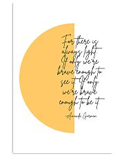 For there is always light 11x17 Poster front