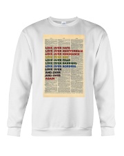 Love Over Hate Dictionary Crewneck Sweatshirt tile