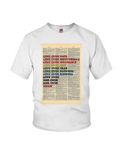 Love Over Hate Dictionary Youth T-Shirt tile