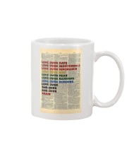 Love Over Hate Dictionary Mug tile