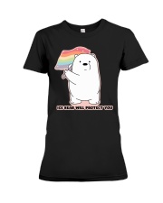 Ice Bear will protect you Premium Fit Ladies Tee tile