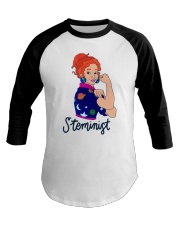 Steminist Ms Frizzle Baseball Tee tile