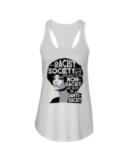 In A Racist Society Ladies Flowy Tank tile