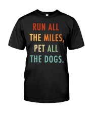 Run All The Miles Pet All The Dogs Premium Fit Mens Tee tile