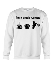 I'm A Simple Woman - Motocrossing Crewneck Sweatshirt tile