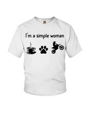 I'm A Simple Woman - Motocrossing Youth T-Shirt tile