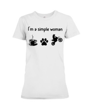 I'm A Simple Woman - Motocrossing Premium Fit Ladies Tee tile