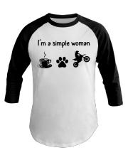 I'm A Simple Woman - Motocrossing Baseball Tee tile