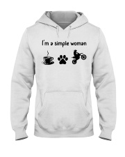 I'm A Simple Woman - Motocrossing Hooded Sweatshirt tile