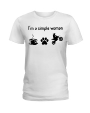 I'm A Simple Woman - Motocrossing Ladies T-Shirt tile