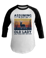 Assuming I'm Just An Old Lady - Deer Baseball Tee tile