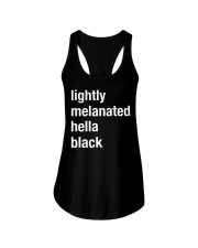 lightly melanated hella black Ladies Flowy Tank tile