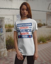 Compassion Equality Science Sanity 2020 Classic T-Shirt apparel-classic-tshirt-lifestyle-18