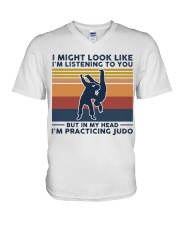 I Might Look Like I'm Listening To You - Judo V-Neck T-Shirt tile