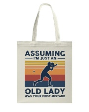 Assuming I'm Just An Old Lady - Table Tennis Retro Tote Bag tile