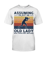 Assuming I'm Just An Old Lady - Table Tennis Retro Premium Fit Mens Tee tile