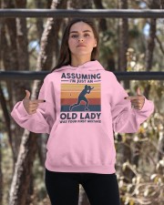 Assuming I'm Just An Old Lady - Table Tennis Retro Hooded Sweatshirt apparel-hooded-sweatshirt-lifestyle-05