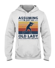 Assuming I'm Just An Old Lady - Table Tennis Retro Hooded Sweatshirt tile