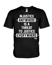 Injustice Anywhere V-Neck T-Shirt tile